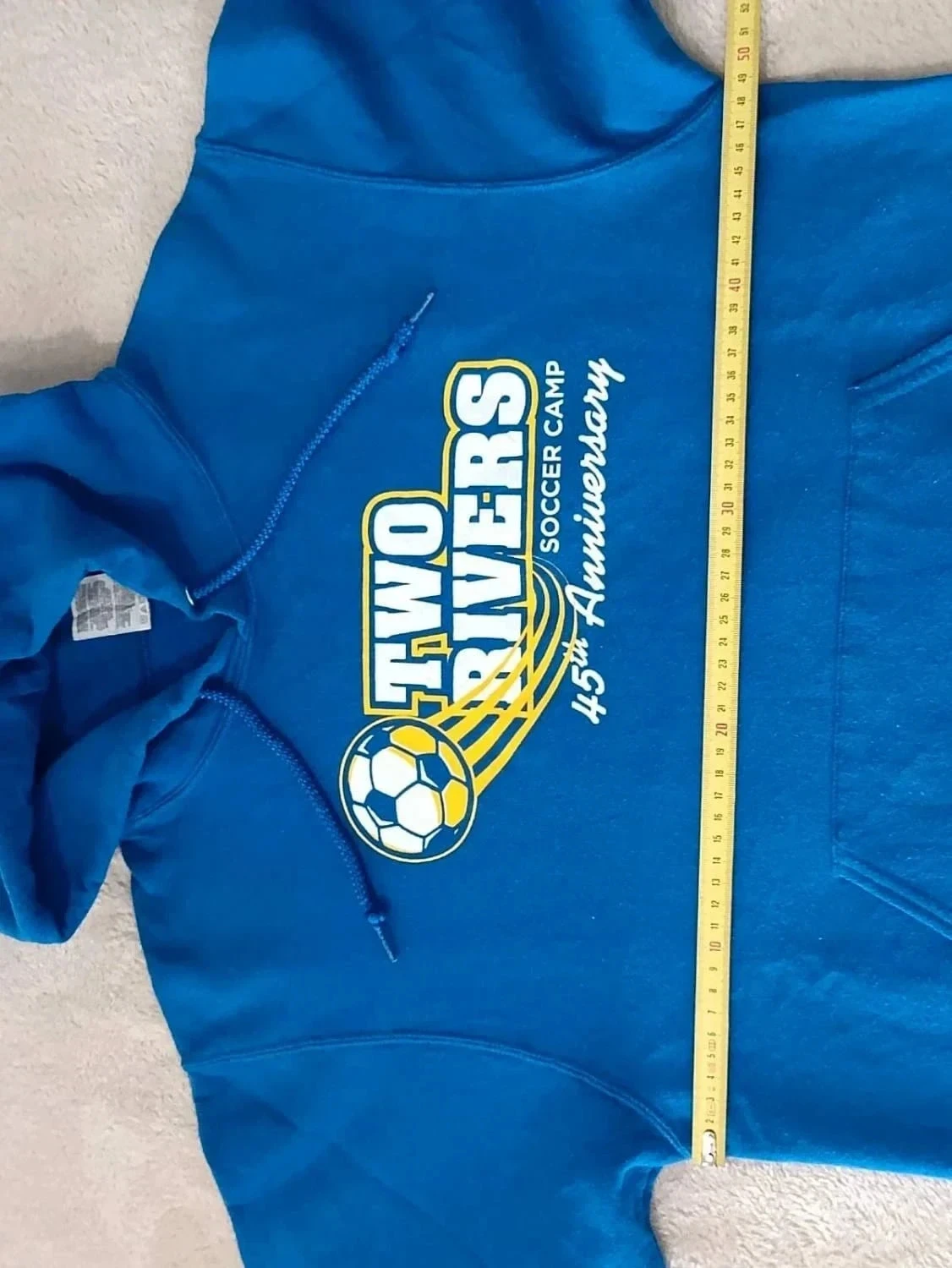 Sudadera con capucha azul Jerzees NuBlend Talla S – photo 9